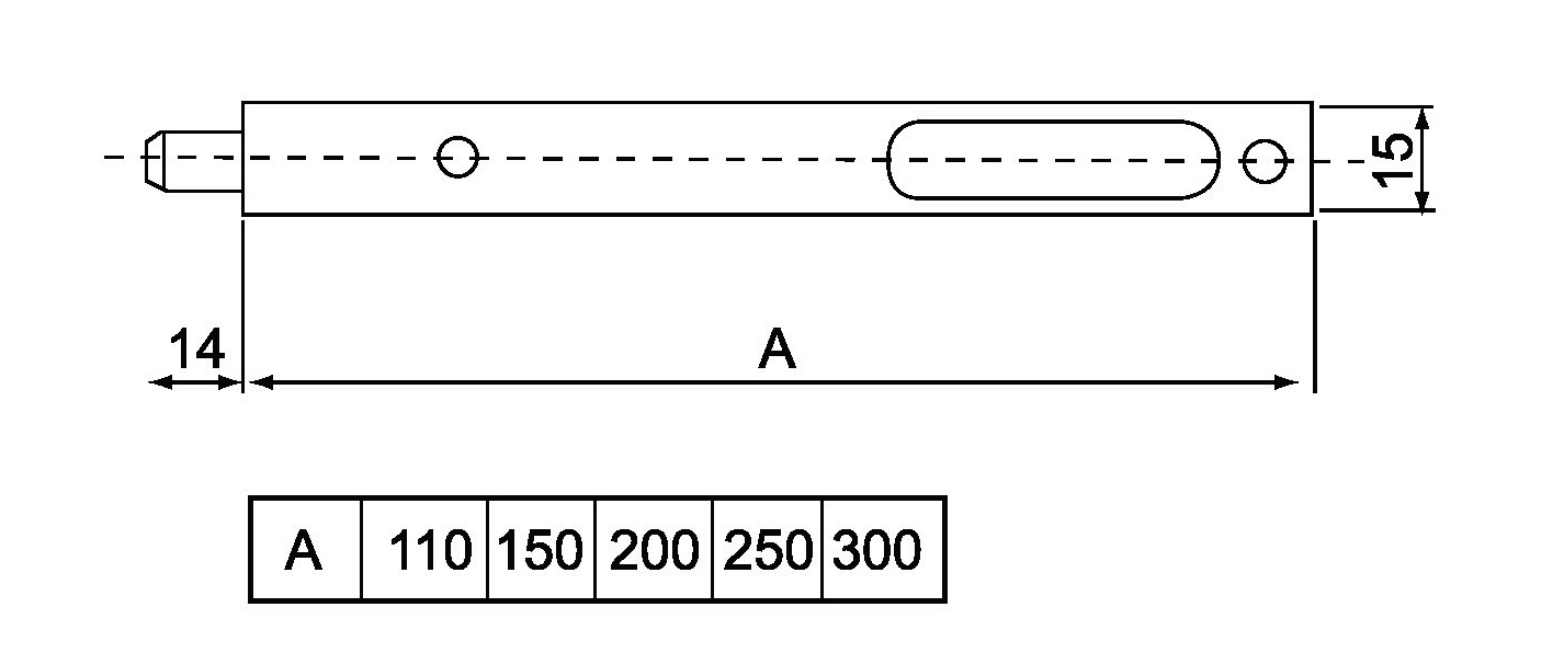 Стальной болт серии 2 A-LX-2