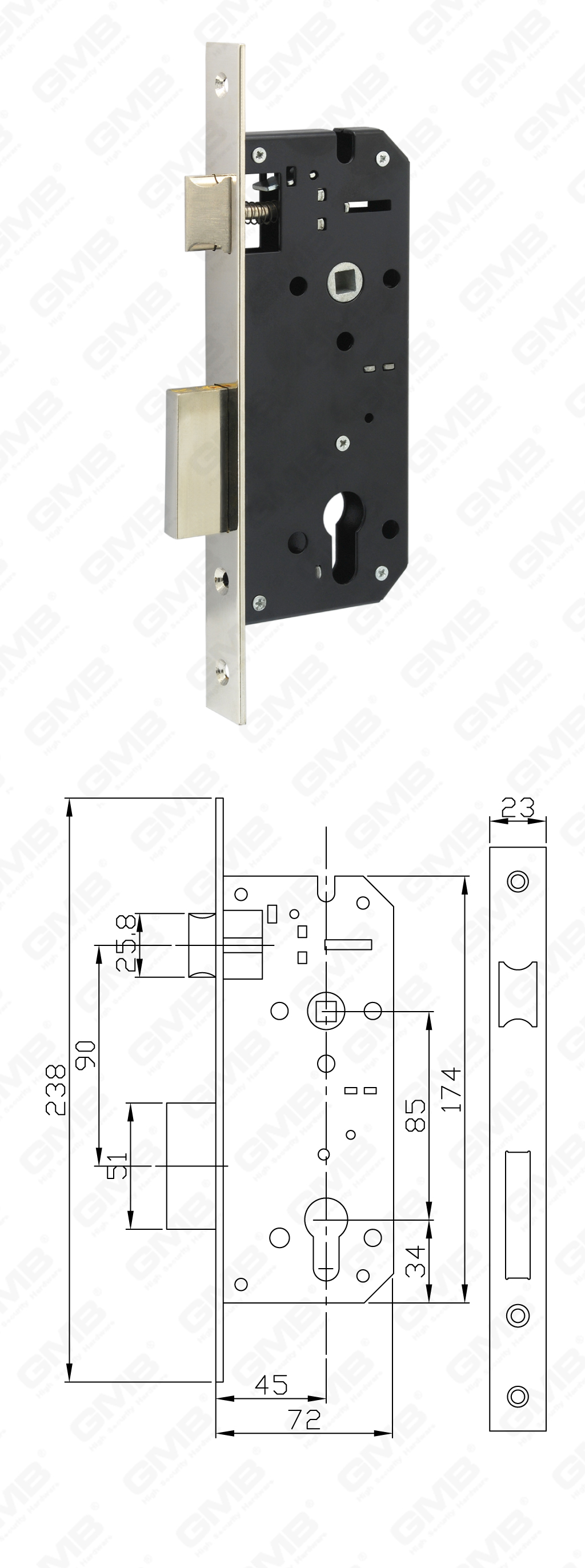 02 Замок врезной第五部分_945-11B-90
