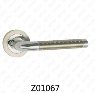 Цинковый сплав Zamak алюминиевая ручка двери розетки с круглой розеткой (Z01067)