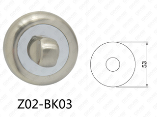 Цинковый сплав Zamak алюминиевой дверной ручки круглый Escutcheon (Z01-BK03)