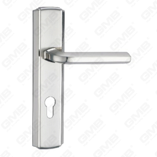 Дверная ручка Потяните деревянные дверные аппаратные ручки блокировки дверной ручки на тарелке для Mortice Lockset с помощью цинкового сплава или стальной ручки двери (ZM84110-K)