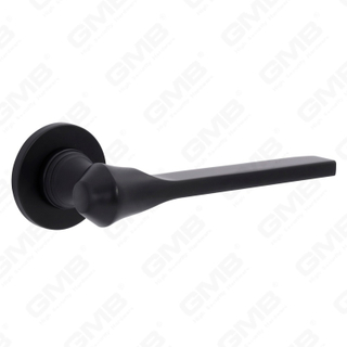 Новая современная алюминиевая дверная ручка для украшения дома на круглой розетке