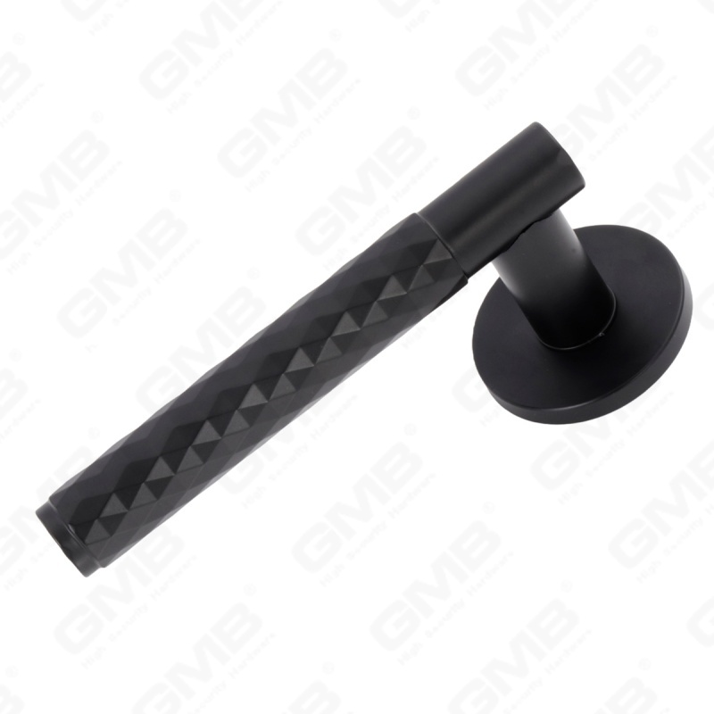 Новая современная алюминиевая дверная ручка для украшения дома на круглой розетке