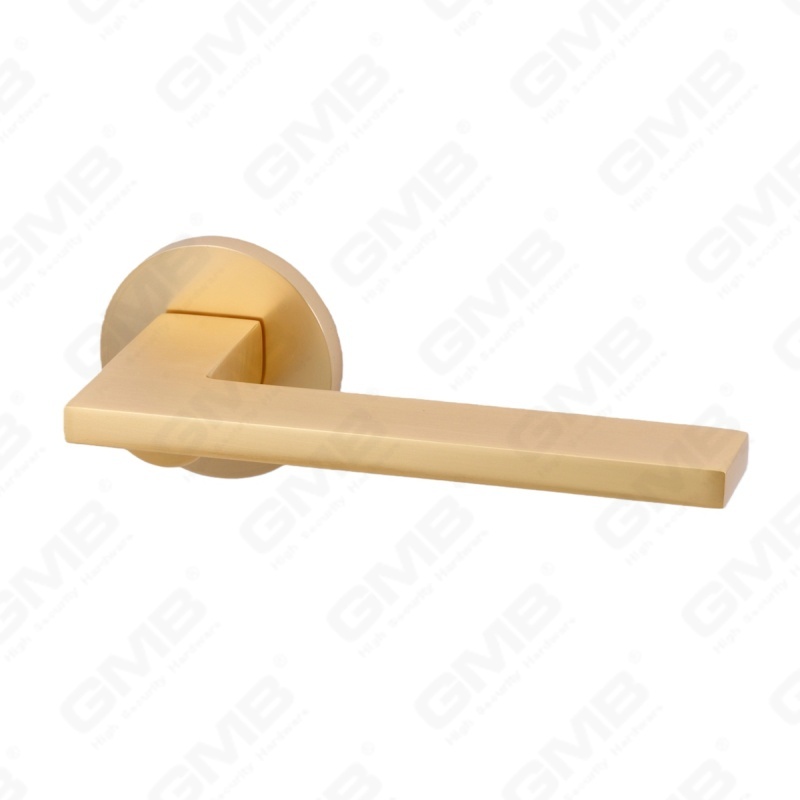 Новая современная алюминиевая дверная ручка для украшения дома на круглой розетке