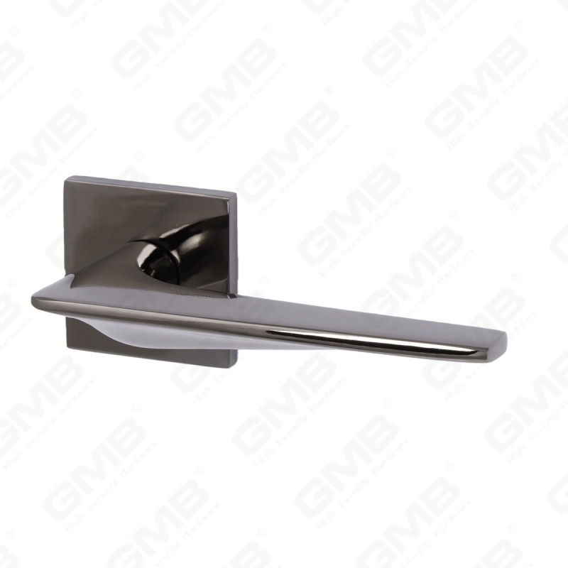 Новая современная алюминиевая дверная ручка для украшения дома на круглой розетке