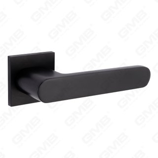 Новая современная алюминиевая дверная ручка для украшения дома на круглой розетке