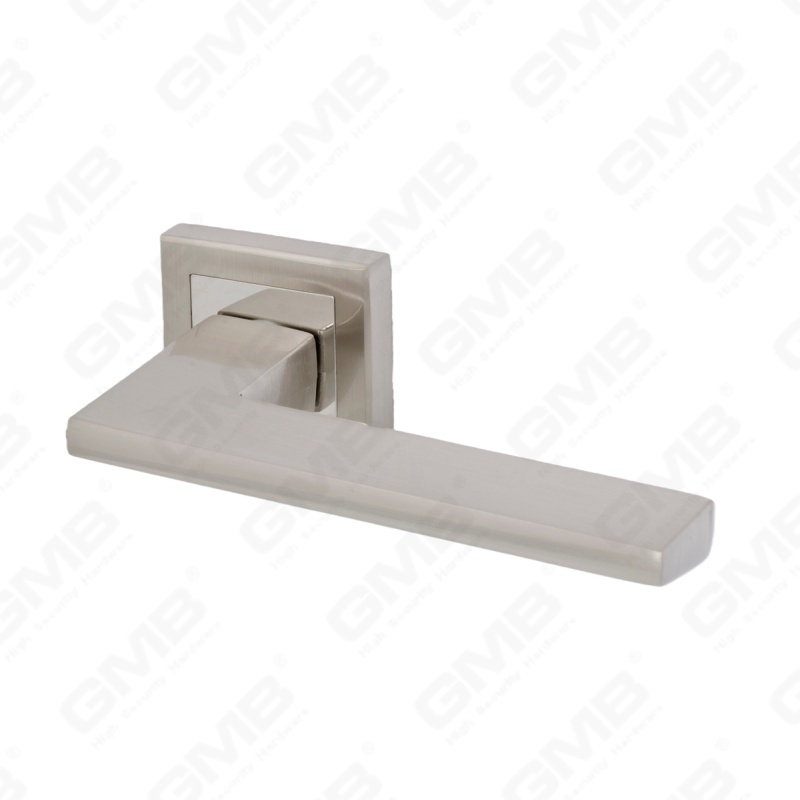 Новая современная алюминиевая дверная ручка для украшения дома на круглой розетке