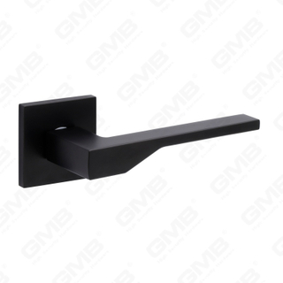 Новая современная алюминиевая дверная ручка для украшения дома на круглой розетке