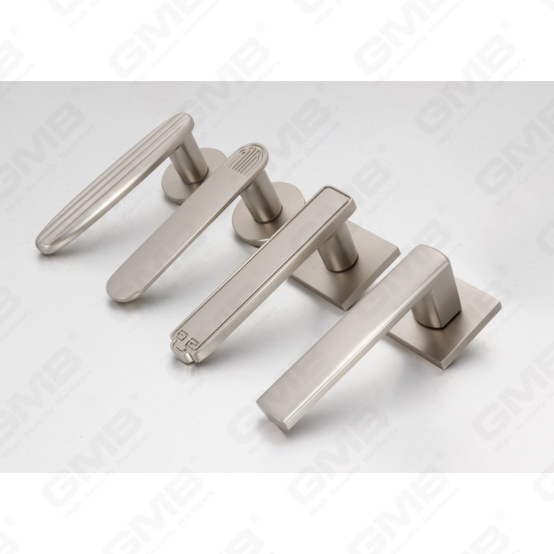 Новая современная алюминиевая дверная ручка для украшения дома на круглой розетке