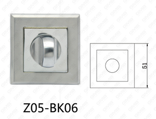 Цинковый сплав Zamak алюминиевый квадратный щиток ручки двери (Z05-BK06)