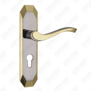 Дверная ручка Потяните деревянные дверные аппаратные ручки блокировки дверной ручки на тарелке для Mortice Lockset с помощью цинк сплава или стальной ручки дверей (CM569-C13-KJ)