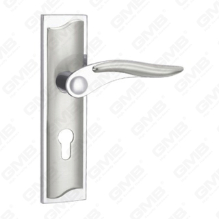 Дверная ручка Потяните деревянные дверные аппаратные ручки блокировки дверной ручки на тарелке для Mortice Lockset с помощью цинк сплава или стальной ручки дверей (CM589-C23-K)