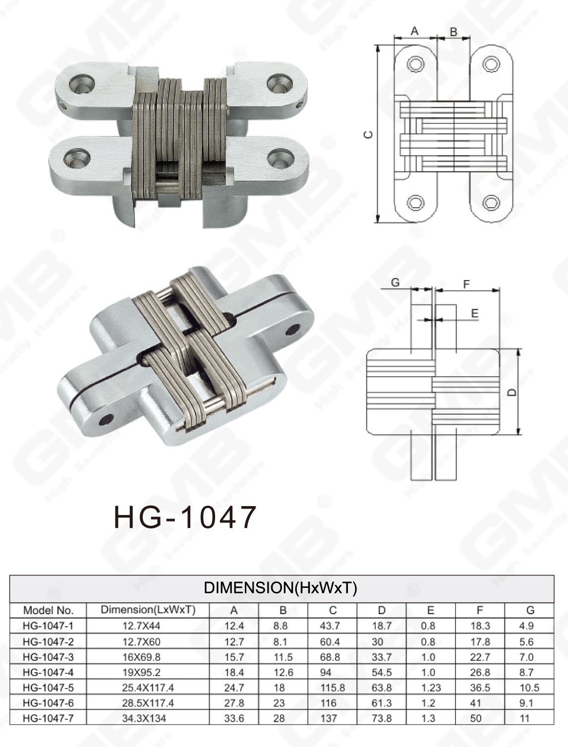 Латунная петля Series_HG-1047-91