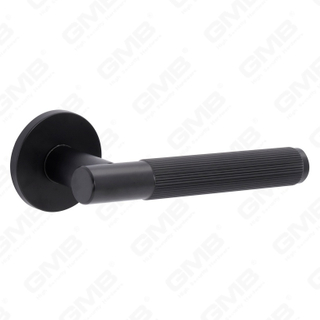 Новая современная алюминиевая дверная ручка для украшения дома на круглой розетке