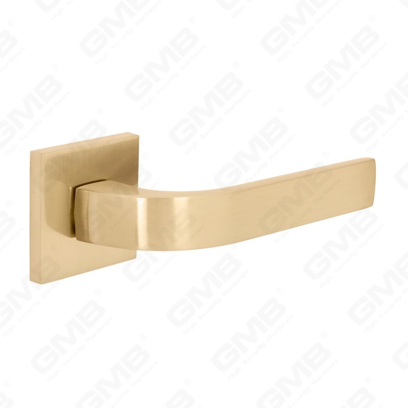 Новая современная алюминиевая дверная ручка для украшения дома на круглой розетке