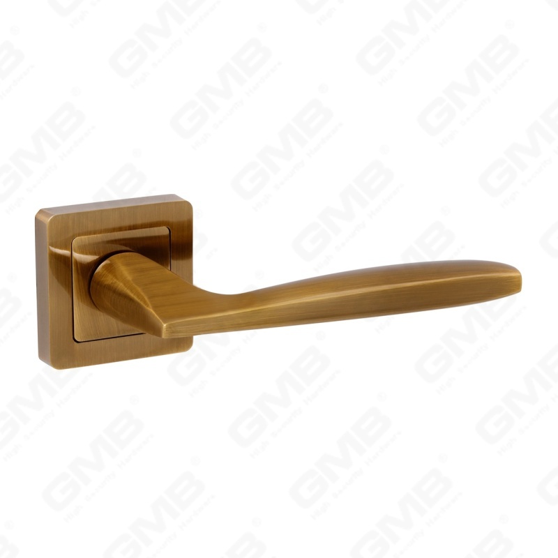 Новая современная алюминиевая дверная ручка для украшения дома на круглой розетке