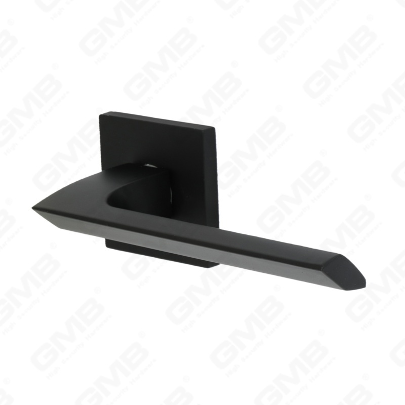 Новая современная алюминиевая дверная ручка для украшения дома на круглой розетке