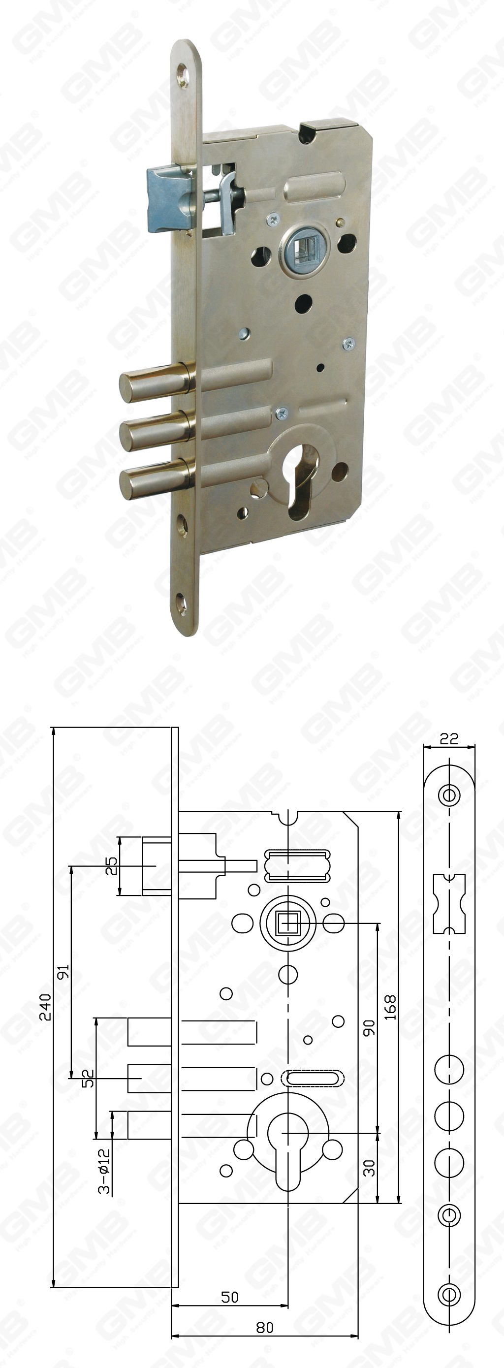 02 Замок врезной第四部分_ZT95B-107