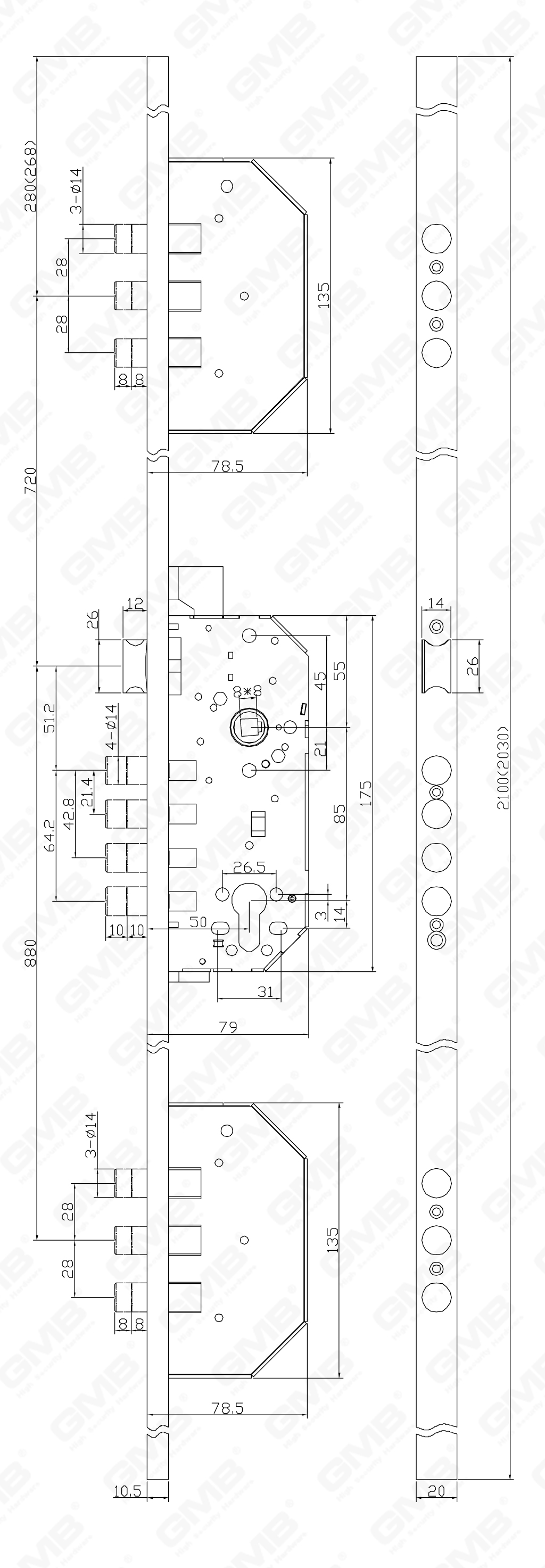 02 Замок врезной第四部分_3201B-TB-49