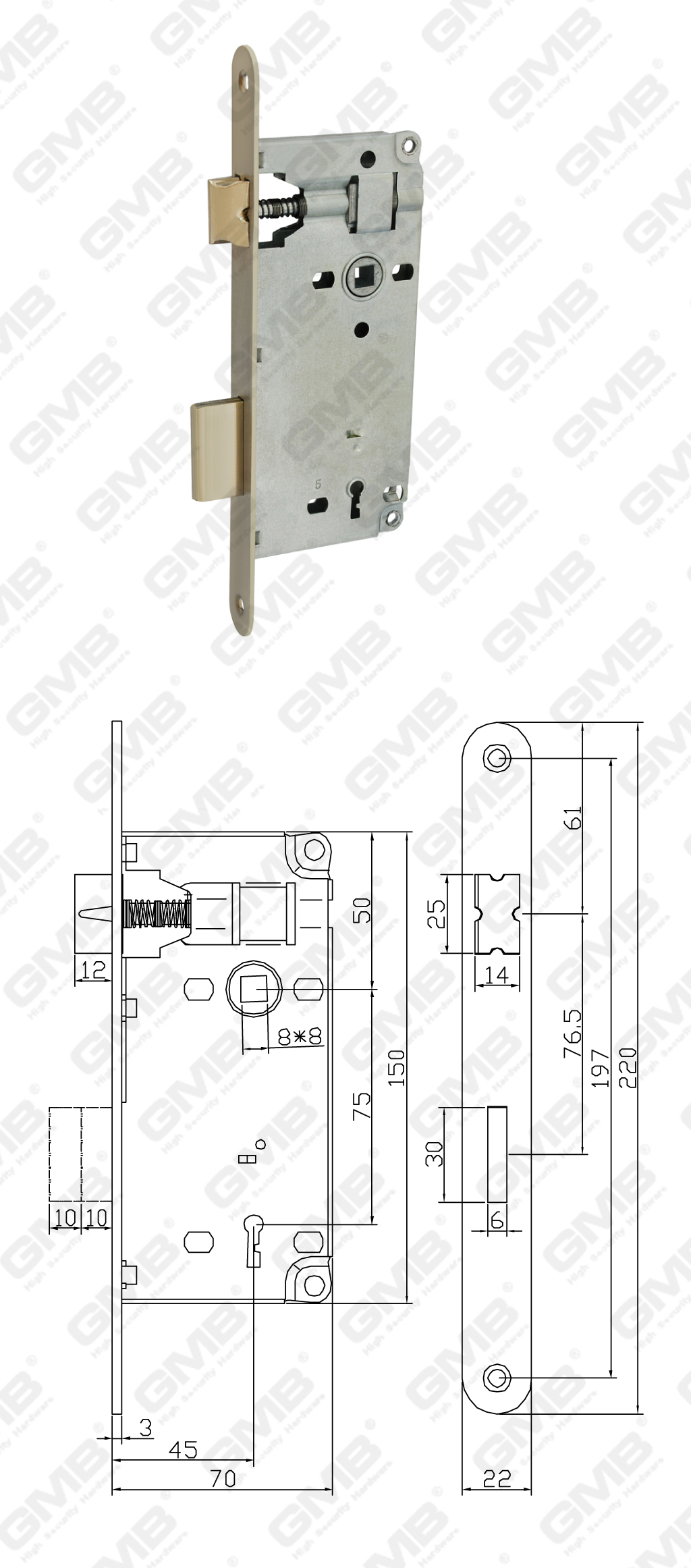 02 Замок врезной第二部分_3075-70