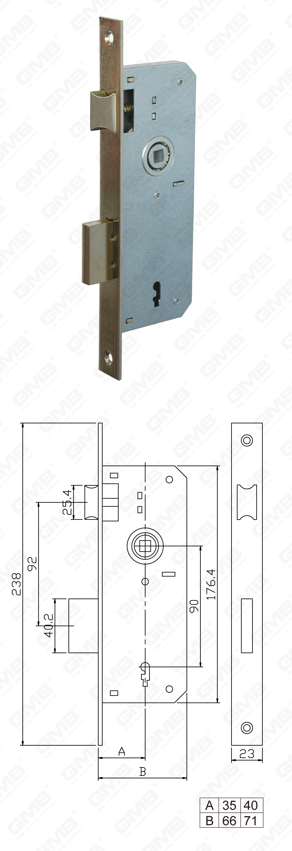 02 Замок врезной第五部分_6110BK-24