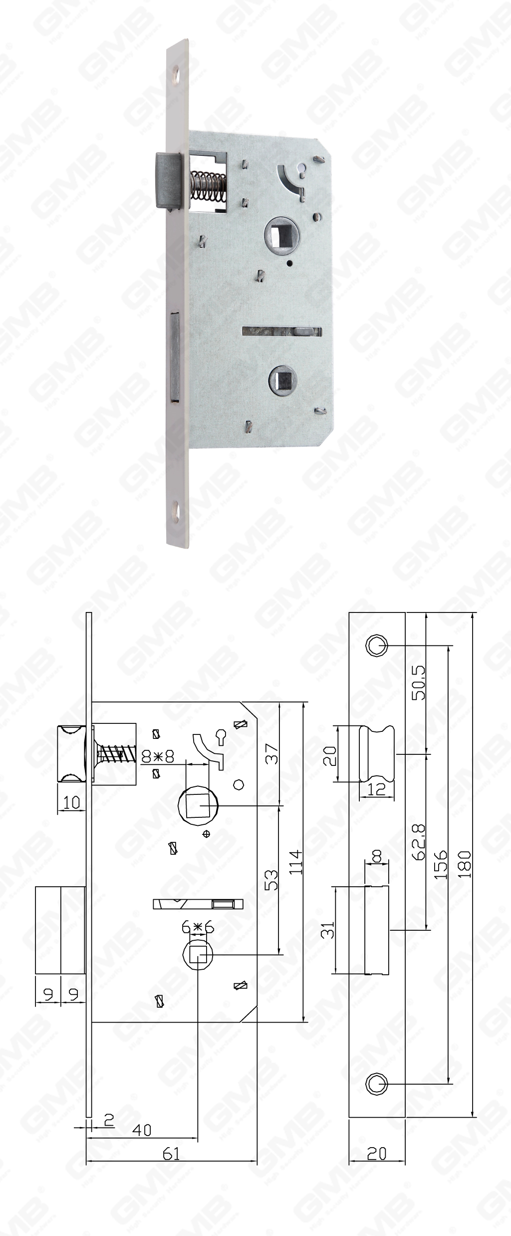 02 Врезной замок第三部分_JH1002B-102