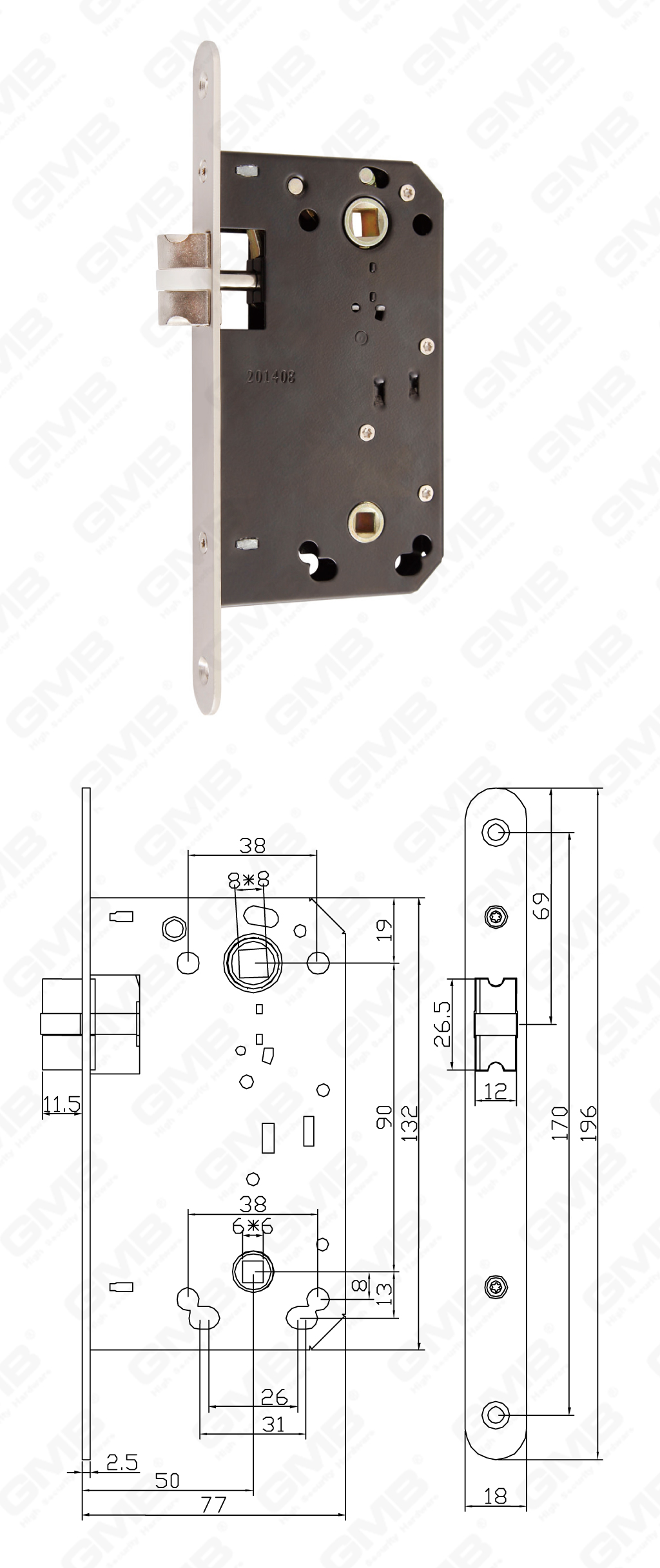02 Замок врезной第四部分_YSL9050B-06
