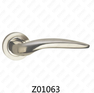 Цинковый сплав Zamak алюминиевая ручка двери розетки с круглой розеткой (Z01063)