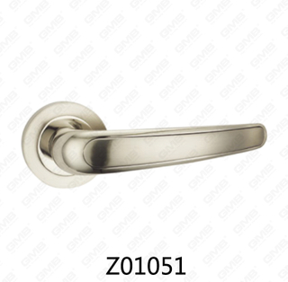 Цинковый сплав Zamak алюминиевая ручка двери розетки с круглой розеткой (Z01051)