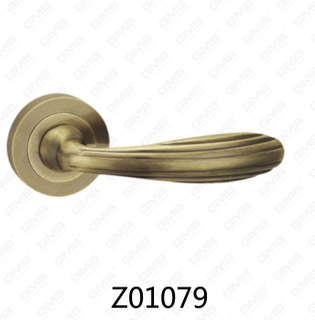 Цинковый сплав Zamak алюминиевая ручка двери розетки с круглой розеткой (Z01079)