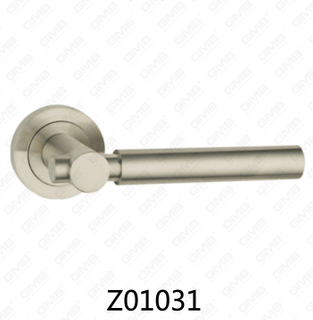 Цинковый сплав Zamak алюминиевая ручка двери розетки с круглой розеткой (Z01031)