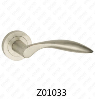 Цинковый сплав Zamak алюминиевая ручка двери розетки с круглой розеткой (Z01033)