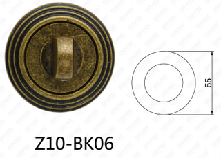 Цинковый сплав Zamak алюминиевой дверной ручки круглый Escutcheon (Z10-BK06)