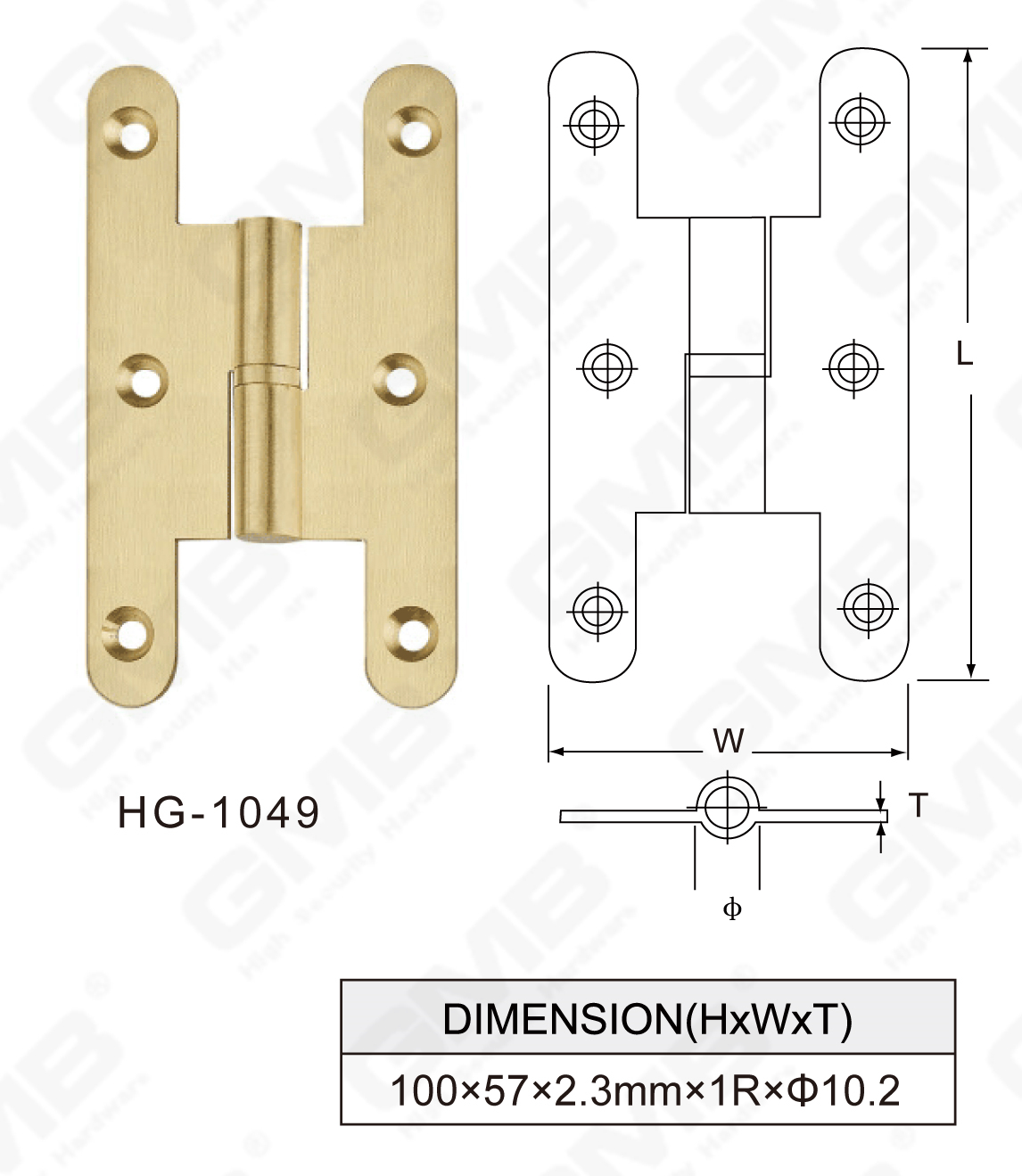 Латунная петля Series_HG-1049-95