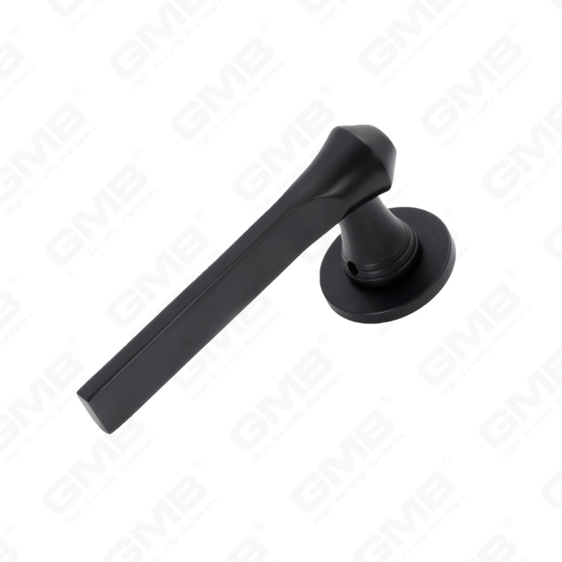 Новая современная алюминиевая дверная ручка для украшения дома на круглой розетке