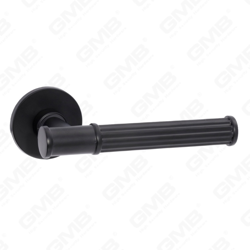 Новая современная алюминиевая дверная ручка для украшения дома на круглой розетке