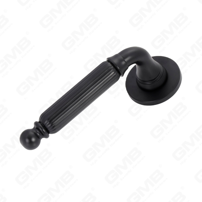 Новая современная алюминиевая дверная ручка для украшения дома на круглой розетке