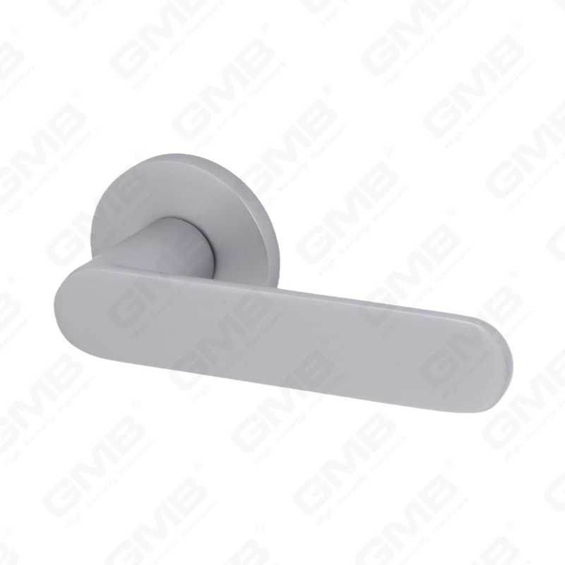 Новая современная алюминиевая дверная ручка для украшения дома на круглой розетке