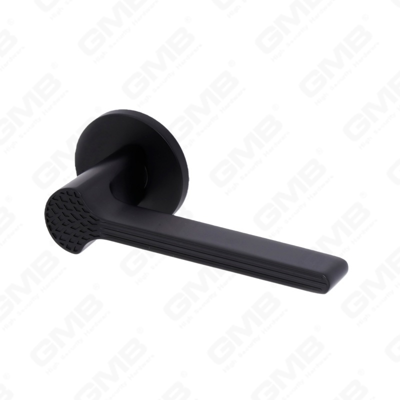 Новая современная алюминиевая дверная ручка для украшения дома на круглой розетке