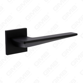 Новая современная алюминиевая дверная ручка для украшения дома на круглой розетке