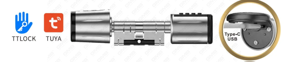 Электронный цилиндр дверного замка