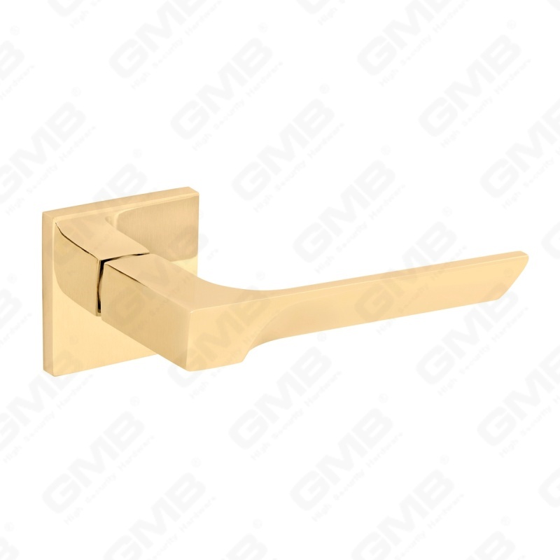 Новая современная алюминиевая дверная ручка для украшения дома на круглой розетке