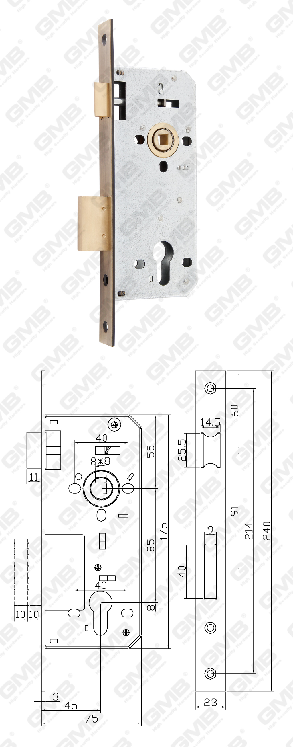 02 Замок врезной第二部分_2800R-08