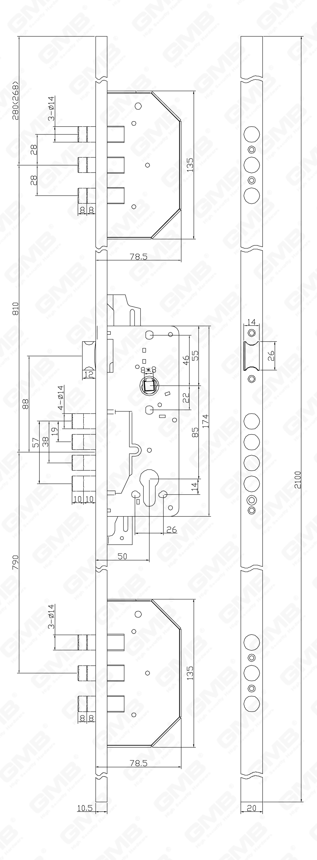 02 Замок врезной第四部分_700B-TB-52