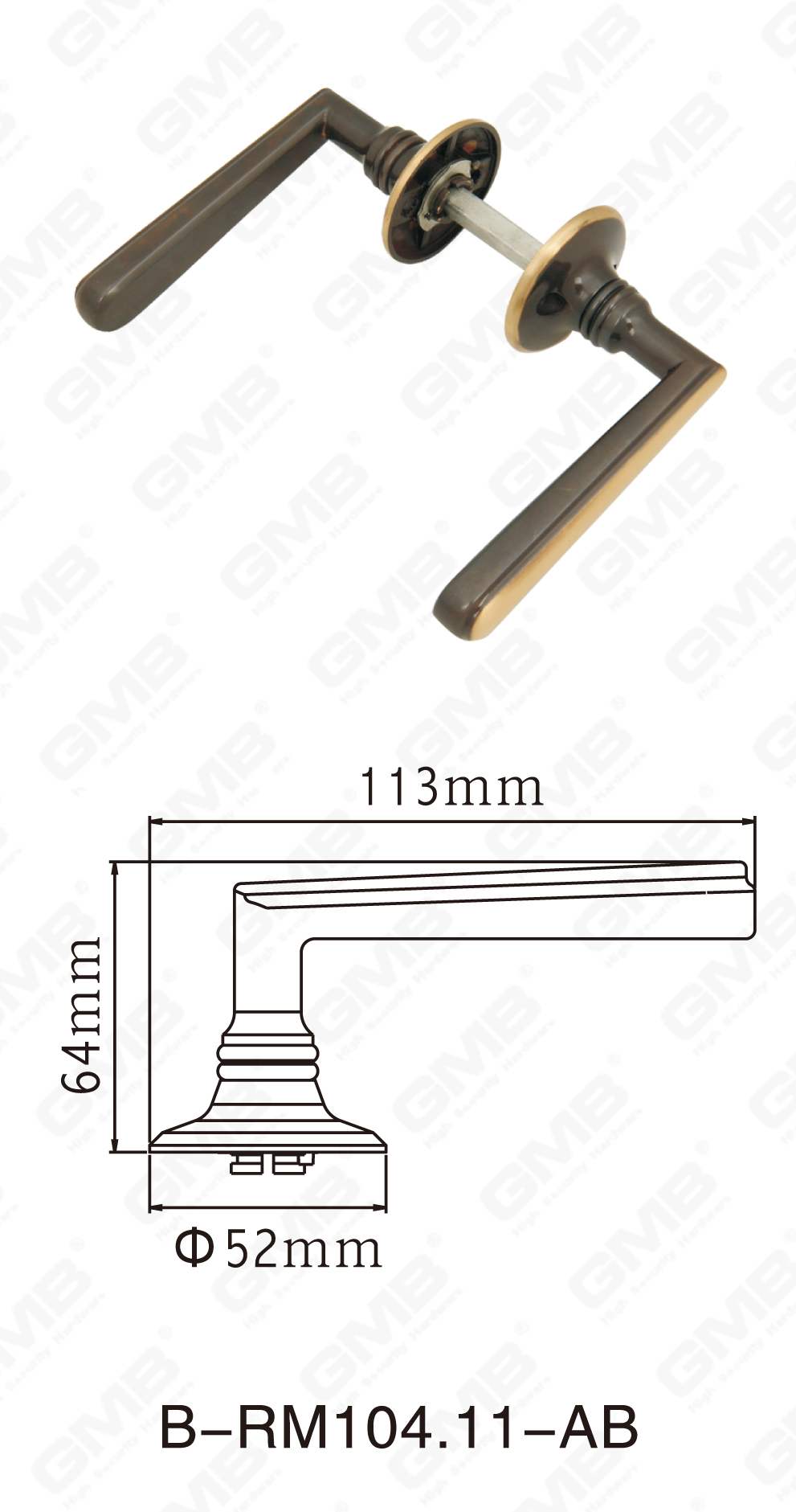 06 латунная ручка _b-rm104.11-ab-10