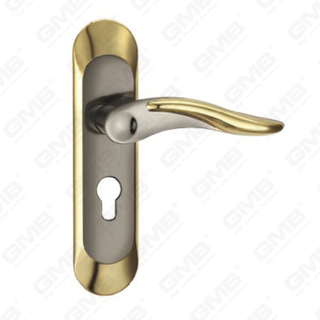 Дверная ручка Потяните деревянные дверные аппаратные ручки заблокируя дверной ручку на тарелке для Mortice Lockset с помощью цинк сплава или стальной ручки дверей (CA406-C23-KJ)