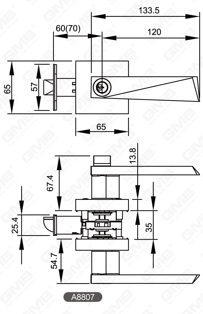 02 Трубчатый рычажный замок для тяжелых условий эксплуатации, серия 12