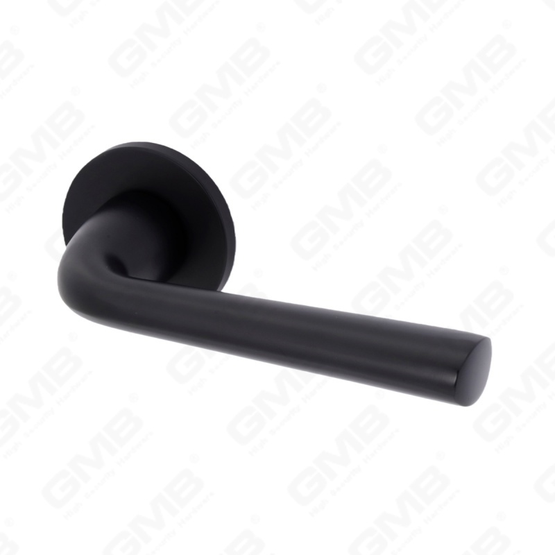 Новая современная алюминиевая дверная ручка для украшения дома на круглой розетке