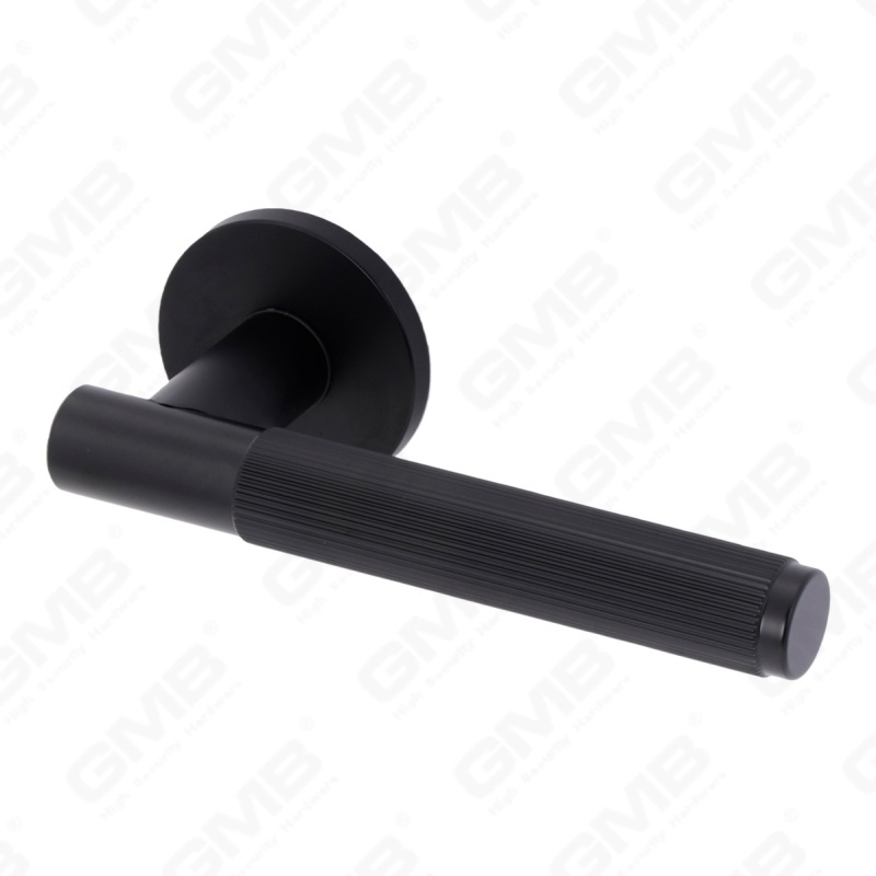 Новая современная алюминиевая дверная ручка для украшения дома на круглой розетке