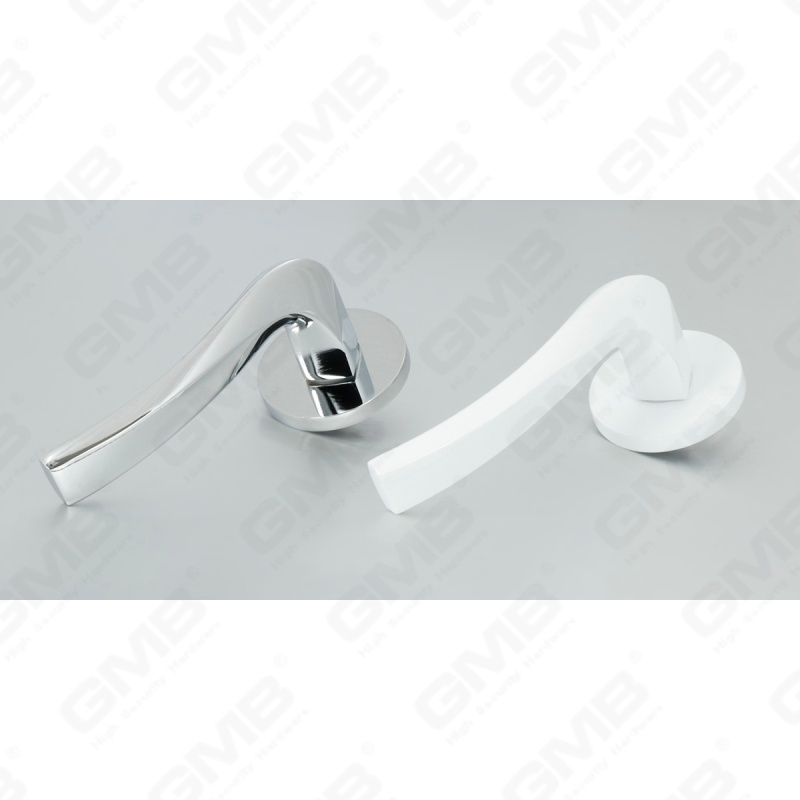 Новая современная алюминиевая дверная ручка для украшения дома на круглой розетке